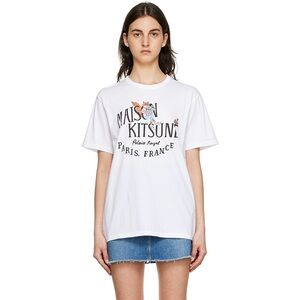 Maison Kitsuné Olympia Le-Tan Edition Palais Royal News T-Shirt Medium NWOT